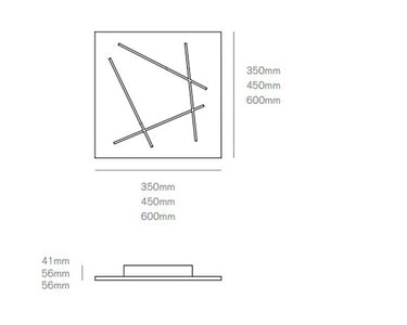 Flat plafoniera 31w 1230lm 3000k black